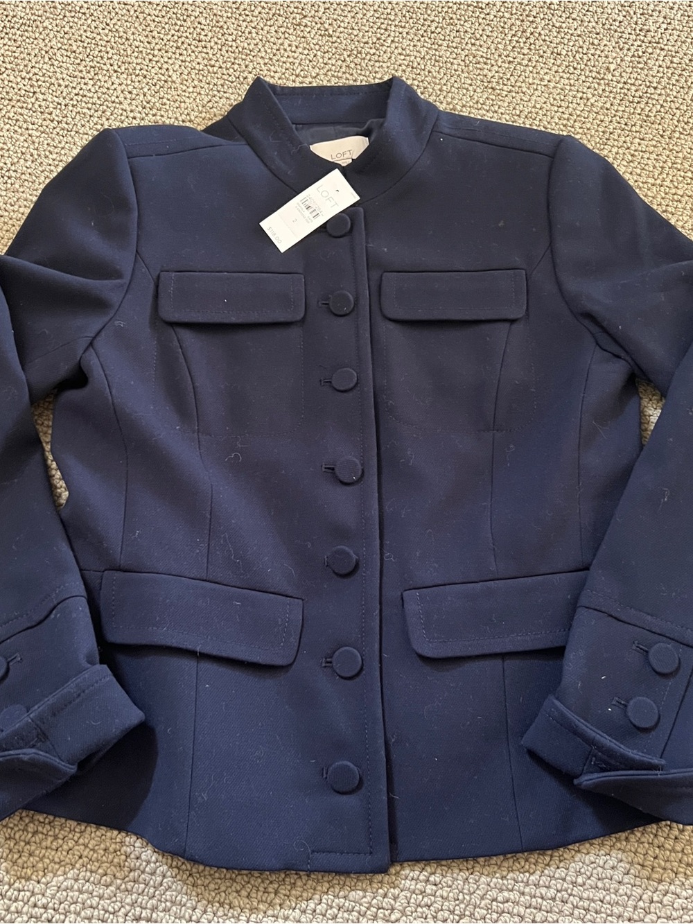 LOFT Women’s Button-Front Women's Jacket/Blazer-size 2
